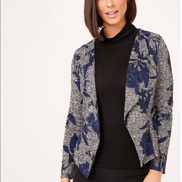 Laura Petites Boutique Sweaters - Laura Petites Boutique Cardigan Floral Asymmetric